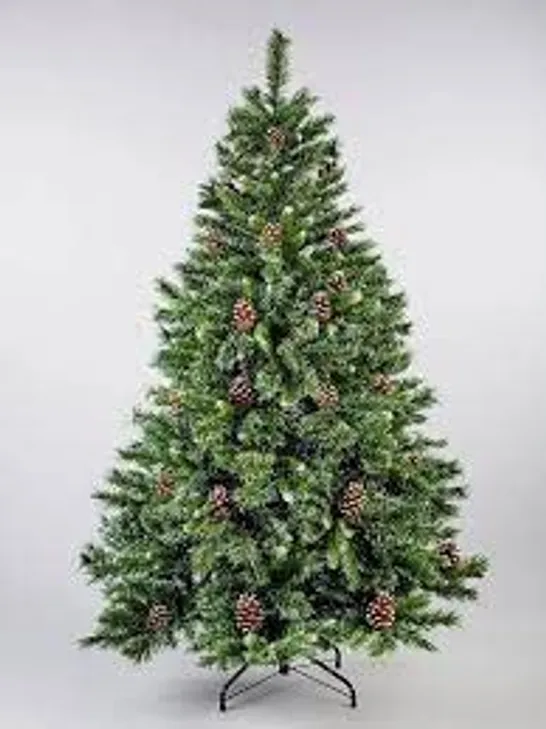 BOXED GRADE 1 7FT FROSTED SNOW QUEEN TREE - COLLECTION ONLY