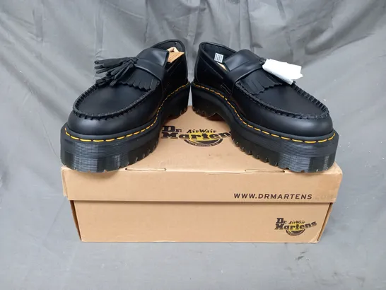 BOXED PAIR OF DR MARTEN ADRIAN LOAFERS IN BLACK UK SIZE 6.5