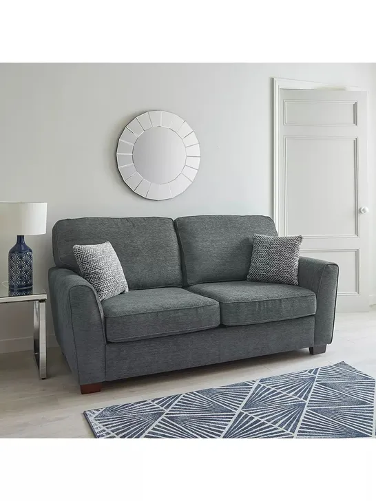 BRAND NEW PACKAGED HOPTON 3 SEATER SOFA - GREY