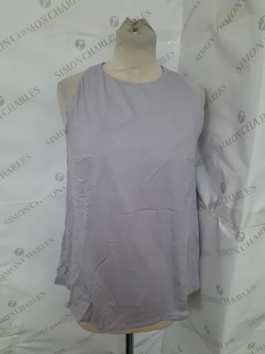 BRAVISSIMO LOUNGEWEAR VEST TOP WITH BUILT IN BRA IN LILAC SIZE 32GG-H