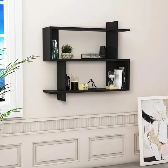 BOXED AARONSON FLOATING SHELF - BLACK (1 BOX)