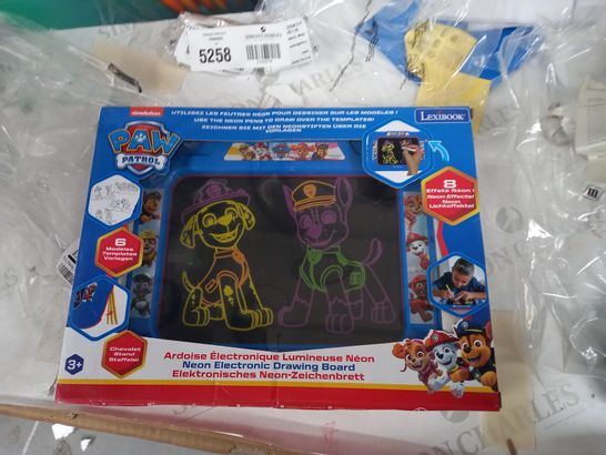 PAW PATROL NEON ELECTRONIC DRAWING BOARD WITH TEMPLATES RRP £19.99