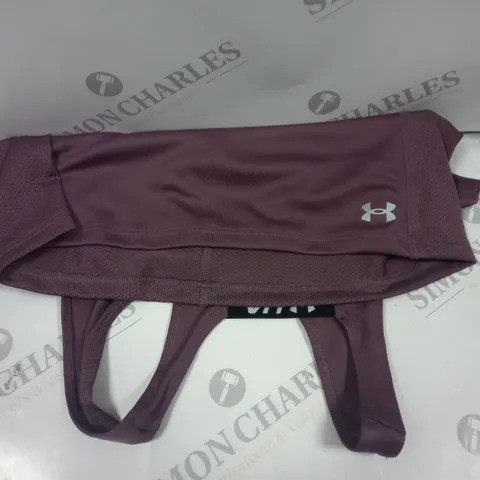 UNDERAMOR WOMENS SPORTS TOP PURPLE SIZE XS 