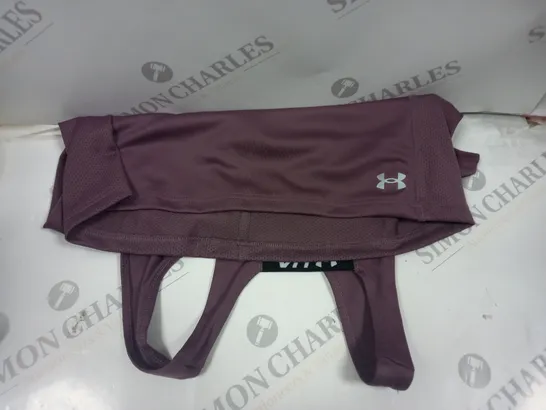 UNDERAMOR WOMENS SPORTS TOP PURPLE SIZE XS 