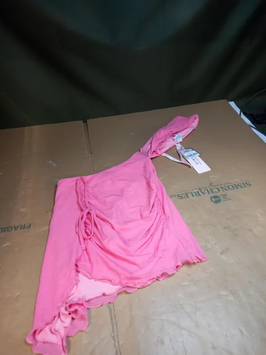 OH POLLY ONE SHOULDER SHIRT IN PINK SIZE 12