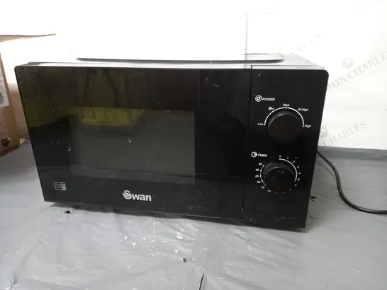 BOXED SWAN 20L 700W DIGITAL MICROWAVE IN BLACK / COLLECTION ONLY  RRP £64