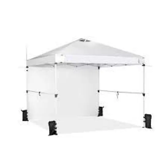 BOXED COSTWAY 10' X 10' COMMERCIAL POP-UP CANOPY TENT SIDEWALL FOLDING MARKET PATIO - WHITE