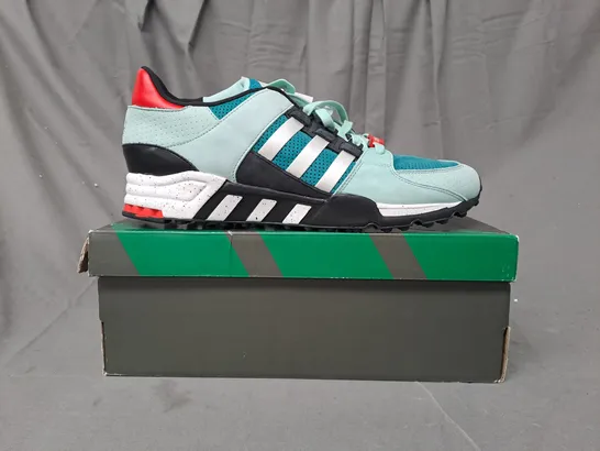 BOXED PAIR OF ADIDAS EQUIPMENT RUNNING SUPPORT SHOES IN MULTICOLOUR UK SIZE 10.5