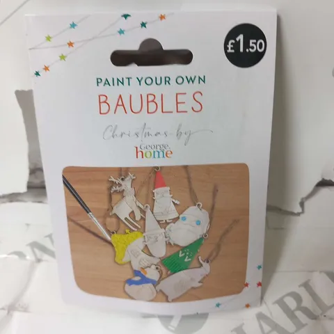 APPROXIMATELY 160 HOME PAINT YOUR OWN BAUBLES