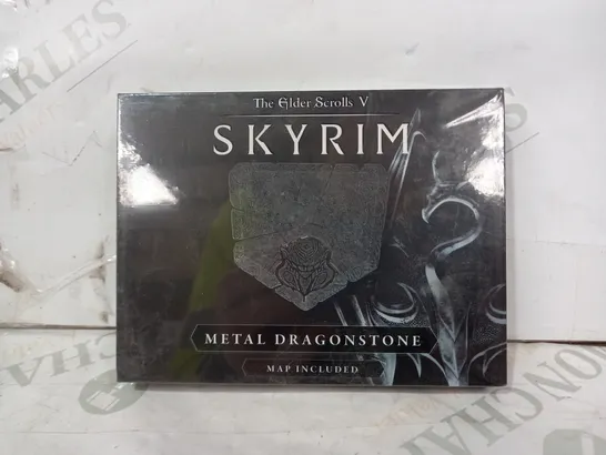 BOXED CELLOPHANE-WRAPPED SKYRIM METAL DRAGONSTONE