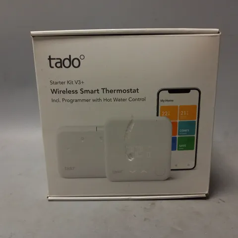 BOXED TADO STARTER KIT V3+ WIRELESS SMART THERMOSTAT