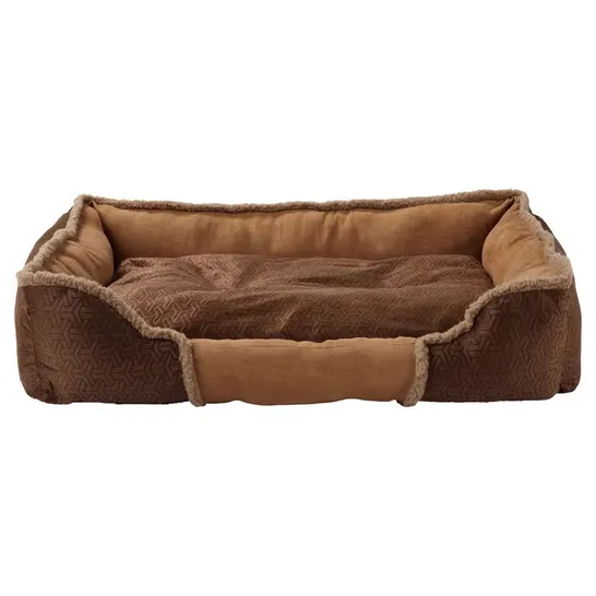 VANDYKE BOLSTER CUSHION BROWN 