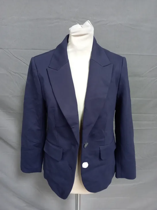 BODEN NAVY THICK BLAZER WITH 2 BUTTONS - UK 10P