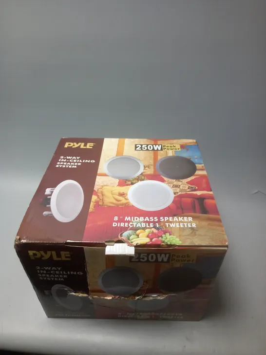 BOXED PYLE 2-WAY IN-CEILING SPEAKER SYSTEM 8"