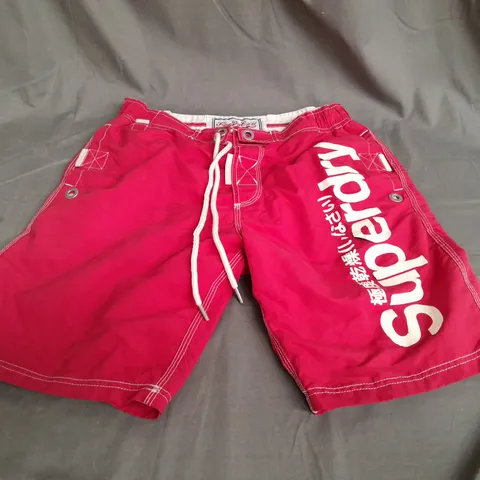 SUPERDRY ORIGINAL LARGE RED SWIMSHORTS 