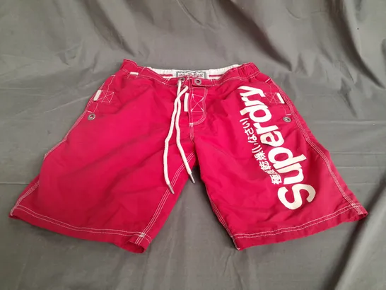 SUPERDRY ORIGINAL LARGE RED SWIMSHORTS 