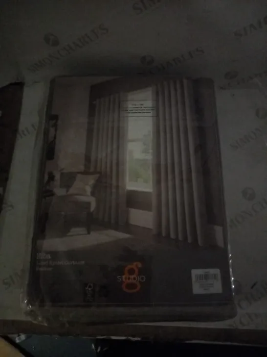 STUDIO G ELBA LINED EYELET CURTAIN 66X90 RRP £169.99