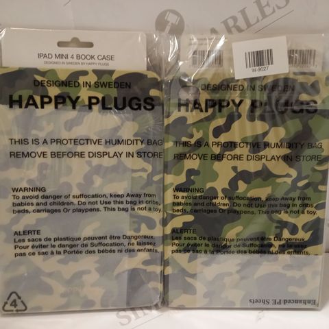 BOX OF APPROX 10 SEALED HAPPY PLUGS CAMOUFLAGE TABLET CASES - IPAD MINI 4