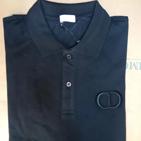 DIOR ICON POLO SHIRT IN BLACK SIZE M