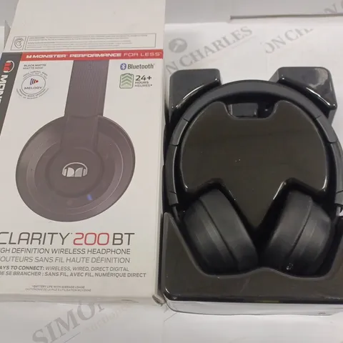 MONSTER CLARITY 200  BT WIRELESS HEADPHONES