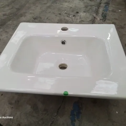 BOXED CANELLI CERAMIC SINGKE TAP VANITY BASIN WHITE 500 × 400mm