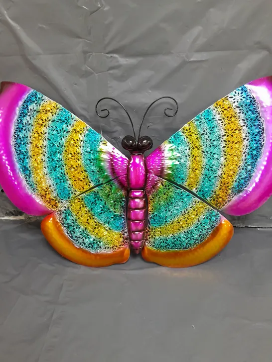 MULTICOLOURED DECORATIVE BUTTERFLY DECORATION 