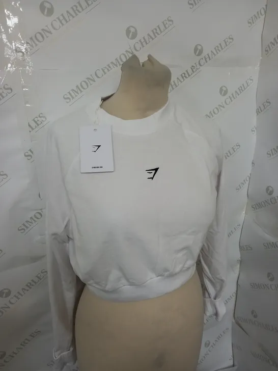 GYMSHARK TRAINING CROP SWEATER SIZE XS