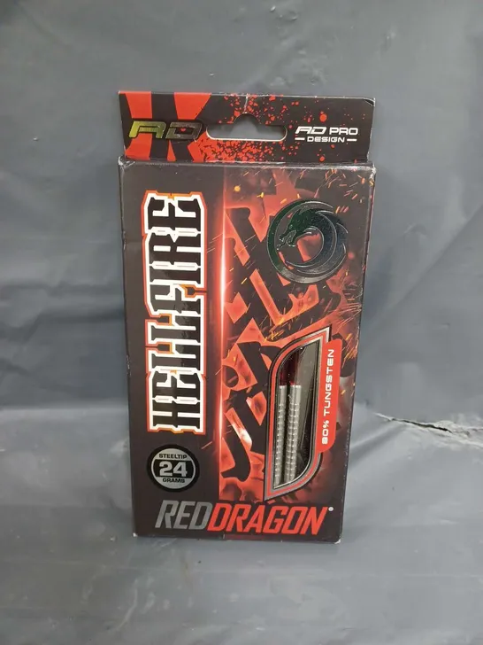 BOXED RED DRAGON HELLFIRE STEEL TIP DARTS 24-GRAMS 1802 V3 