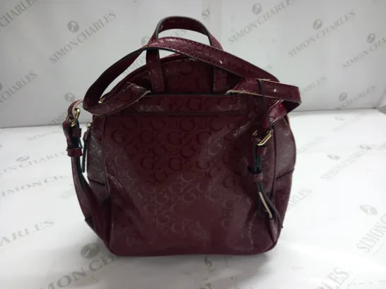 GUESS RED LEATHER MINI BACLPACK 