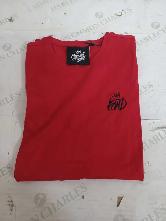 KINGS WILL DREAM COBY TEE IN RED - MEDIUM