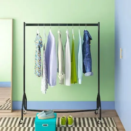 BOXED 120CM ROLLING CLOTHES RACK (1 BOX)