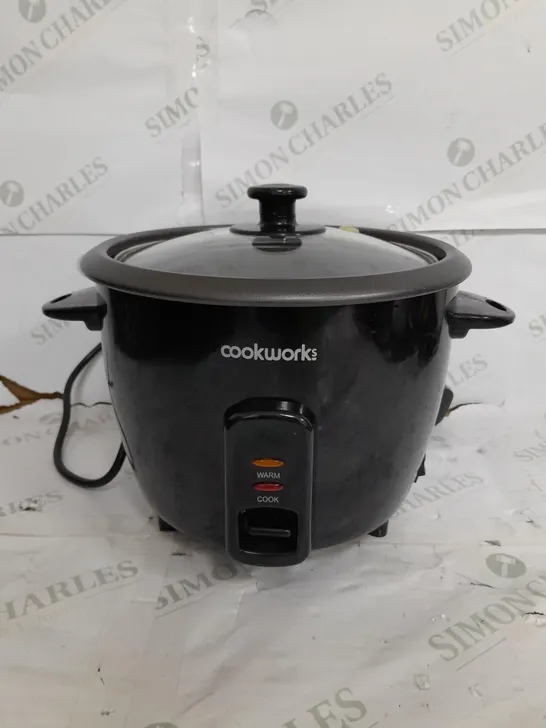 BOXED COOKWORKS BLACK RICE COOKER 