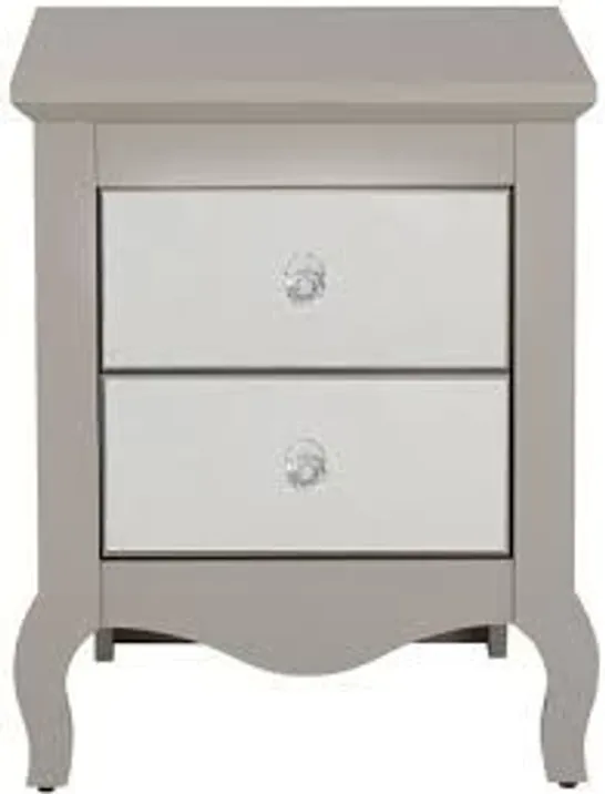 SANDY MIRROR 2 DRAWER BEDSIDE COLLECTION ONLY 