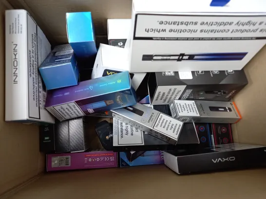 BOX OF APPROXIMATELY 20 ASSORTED E-CIGARETTES