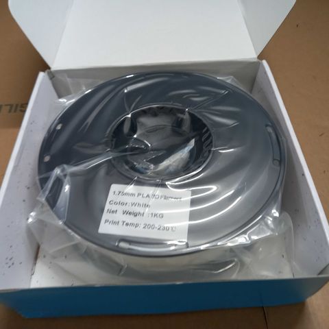 BOXED 1.75MM PLA 3D FILAMENT IN WHITE - 1KG