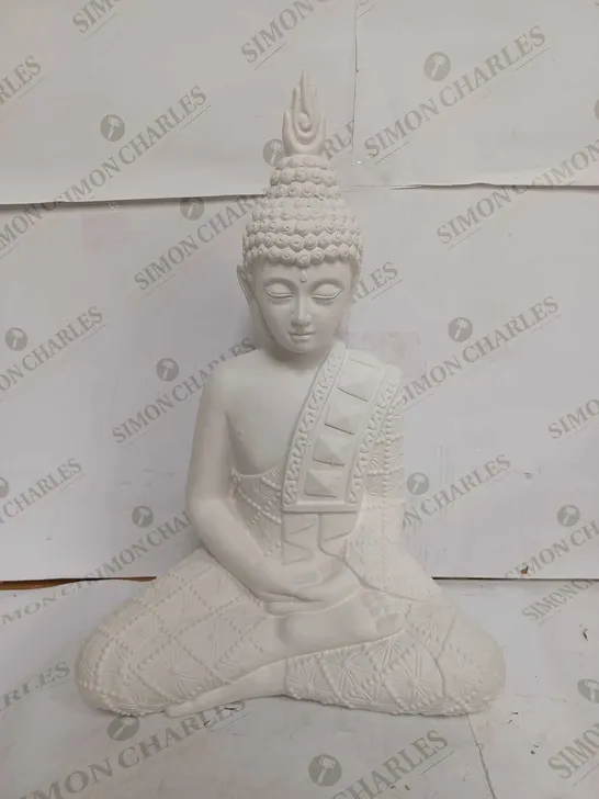 KELLY HOPPEN INDOOR OUTDOOR LARGE BUDDHA STATUE - WHITE