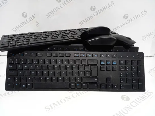 APPROXIMATELY 13 DELL WIRELESS ACCESSORIES TO INCLUDE 10 X KEYBOARD AND 3 X MOUSE 