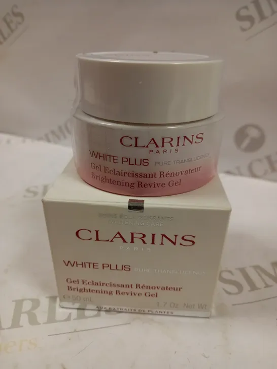 CLARINS PARIS WHITE PLUS PURE TRANSLUCENCY BRIGHTENING REVIVE GEL - 50ML