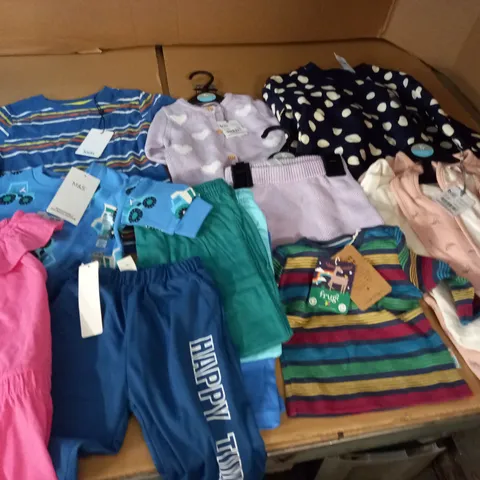 LARGE QUANTITY OF ASSORTED KIDS CLOTHING ITEMS TO INCLUDE FRUGL, GEORGE AND M&S