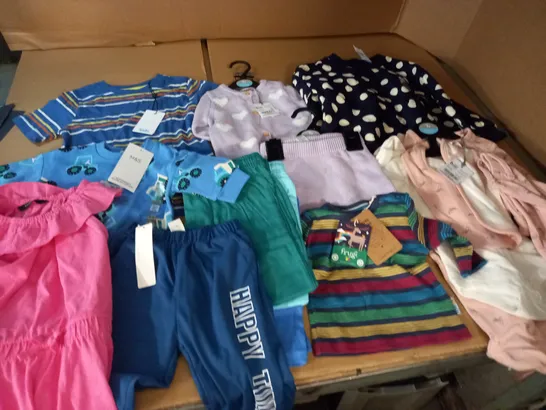 LARGE QUANTITY OF ASSORTED KIDS CLOTHING ITEMS TO INCLUDE FRUGL, GEORGE AND M&S