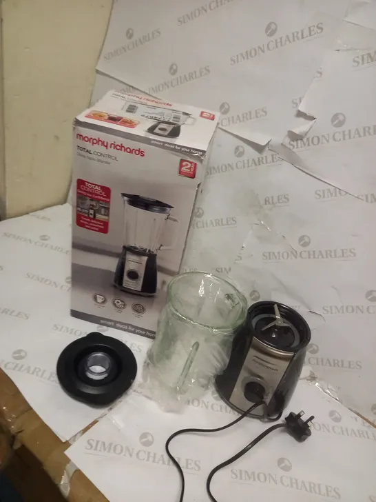 MORPHY RICHARDS TOTAL CONTROL GLASS TABLE BLENDER