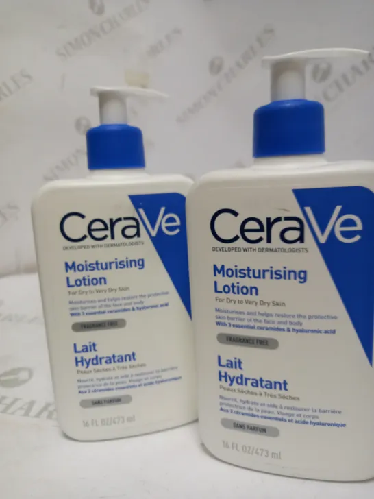 LOT OF 2 CERAVE MOISTURISING LOTIONS