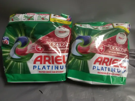 2 X SEALED ARIEL PLATINUM PODS - 60 PODS PER PACK 