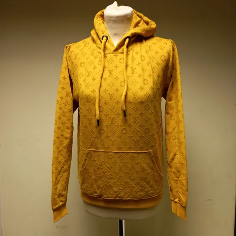 LOUIS VUITTON GOLD HOODIE AND JOGGERS SET, SMALL