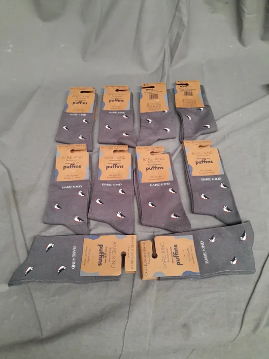 10 X PAIRS OF BARE KIND PUFFIN SOCKS 