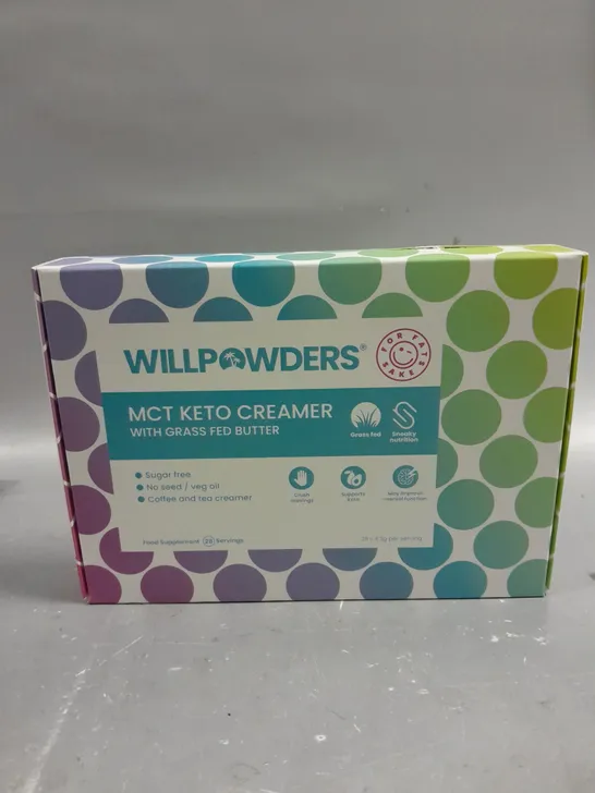 BOXED WILLPOWDERS MCT KETO CREAMER - 28 X 4.3G 