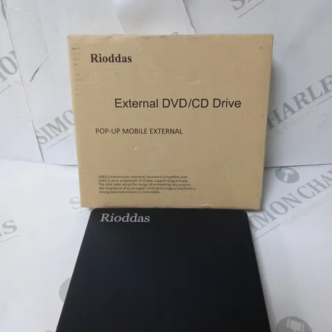 BOXED RIODDAS EXTERNAL DVD/CD DRIVE