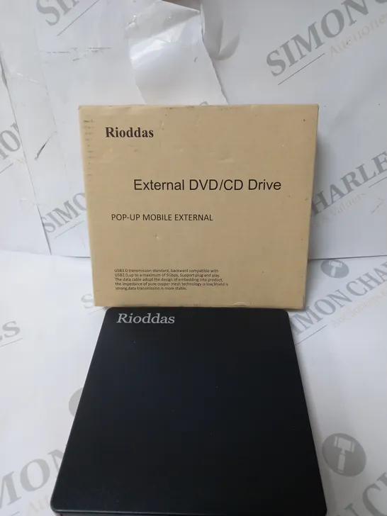 BOXED RIODDAS EXTERNAL DVD/CD DRIVE