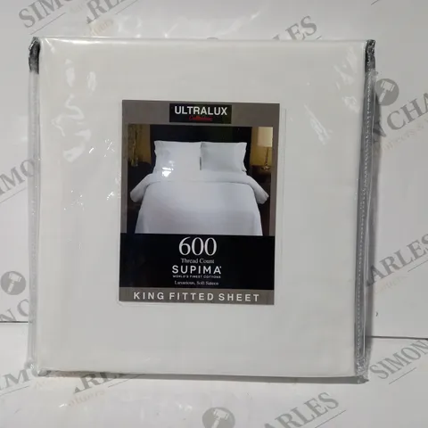 ULTRALUX SUPIMA KING FITTED SHEET