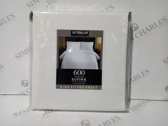 ULTRALUX SUPIMA KING FITTED SHEET